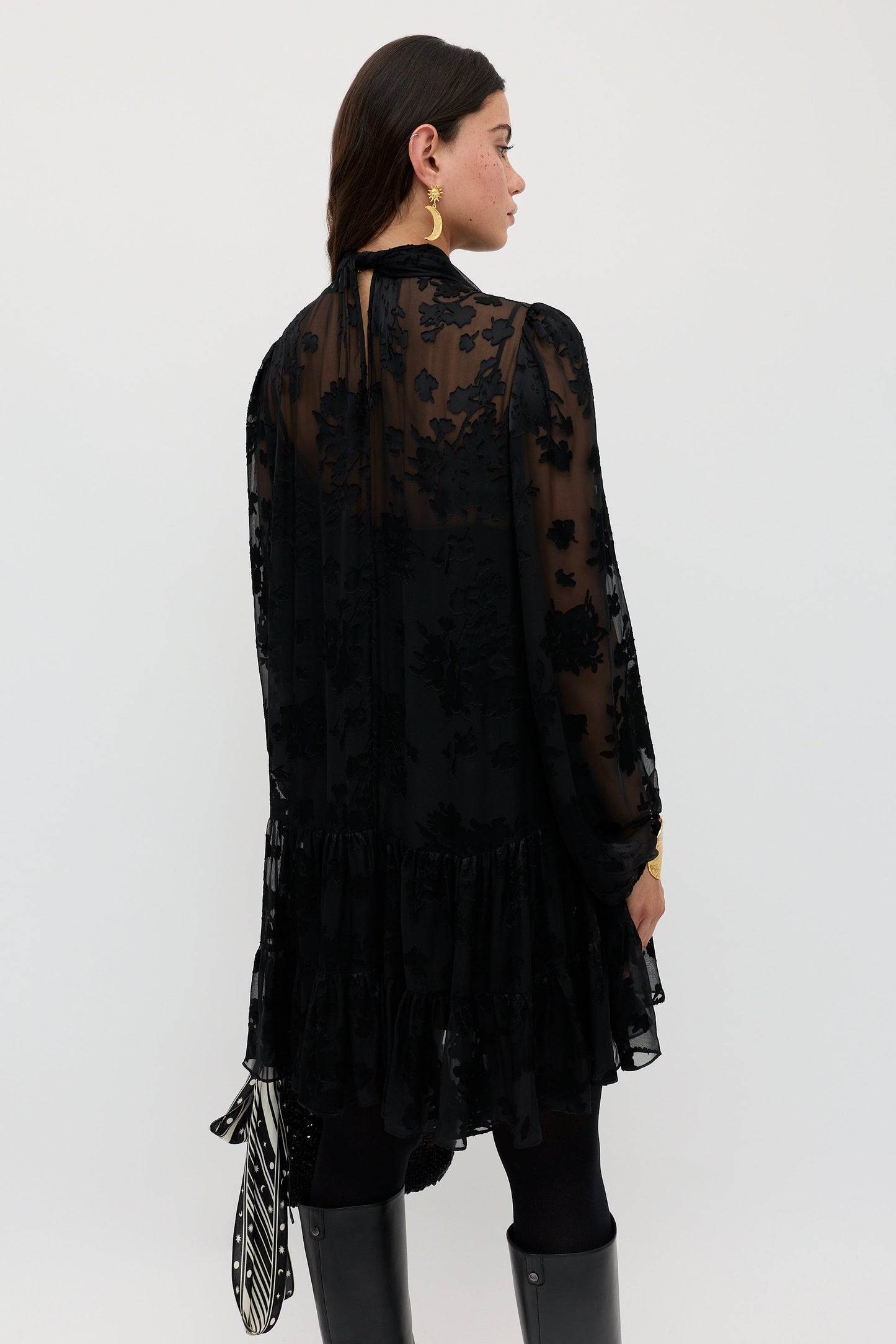 Anaya - Bouquet Devoré Black