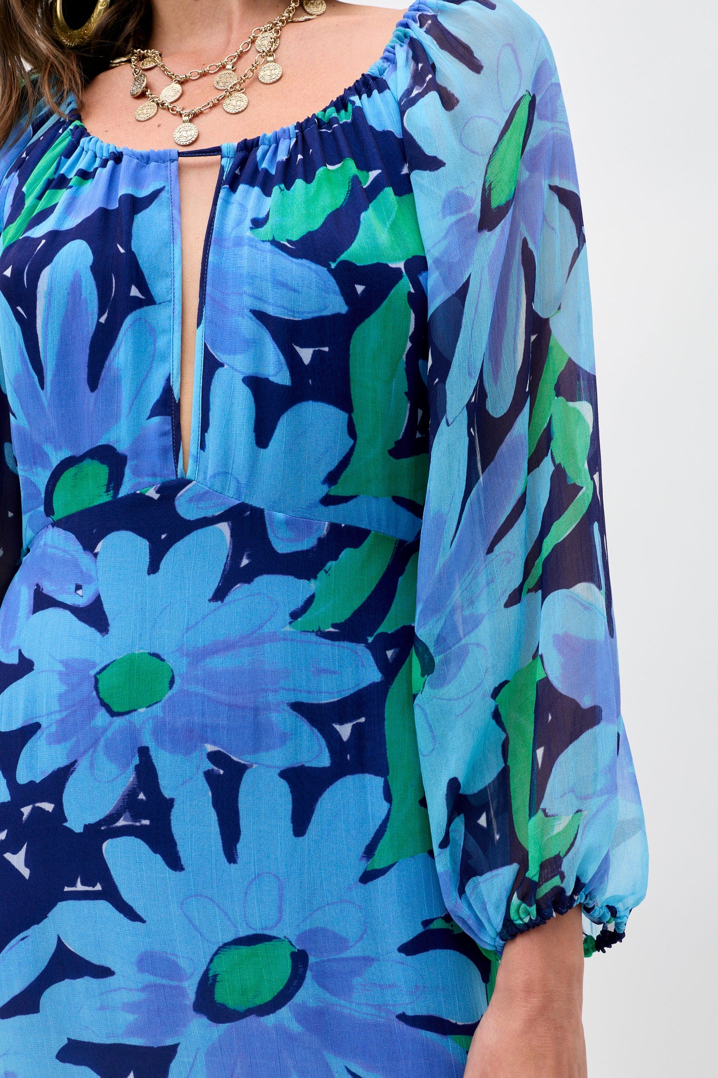 Nikolette - Danish Floral Blue