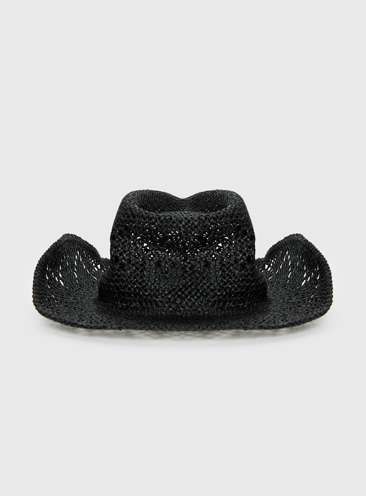 Avyanna Straw Cowboy Hat Black