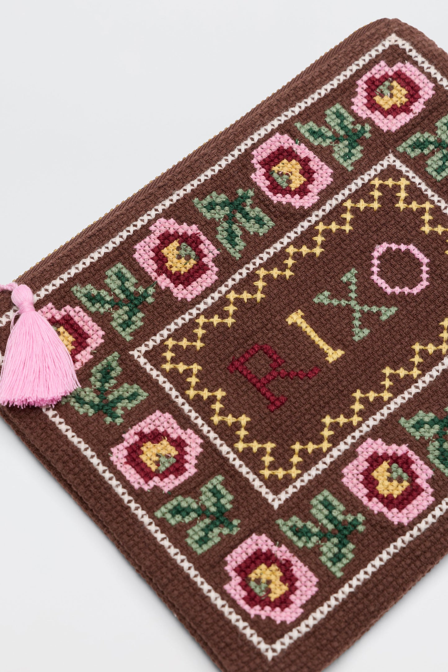 Beau - Rosalia Cross Stitch Embroidery Brown