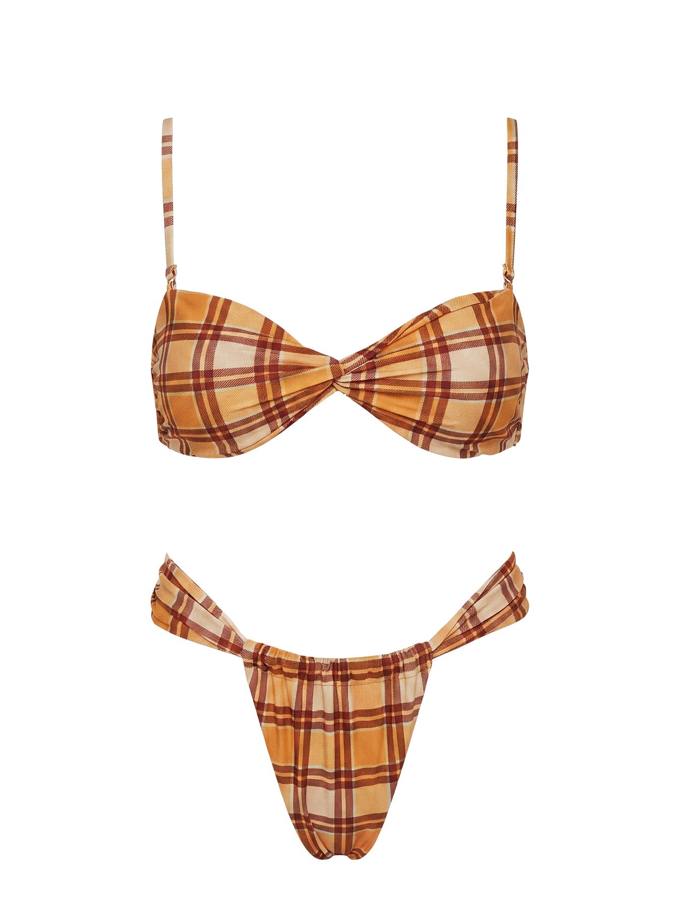 Amplitude Bikini Top Orange Check
