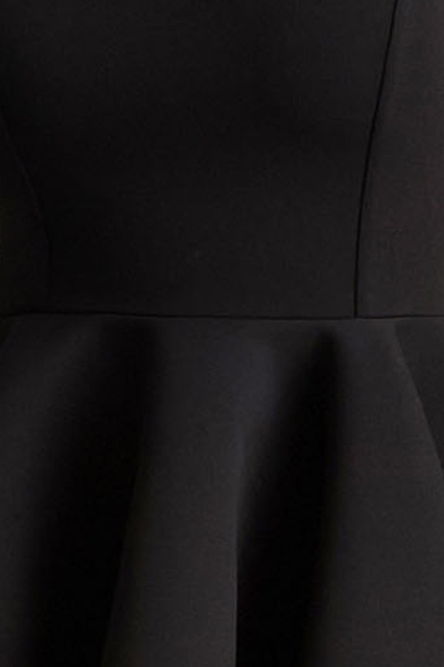 Malia | Black Sweetheart-Neck Skater Mini Dress