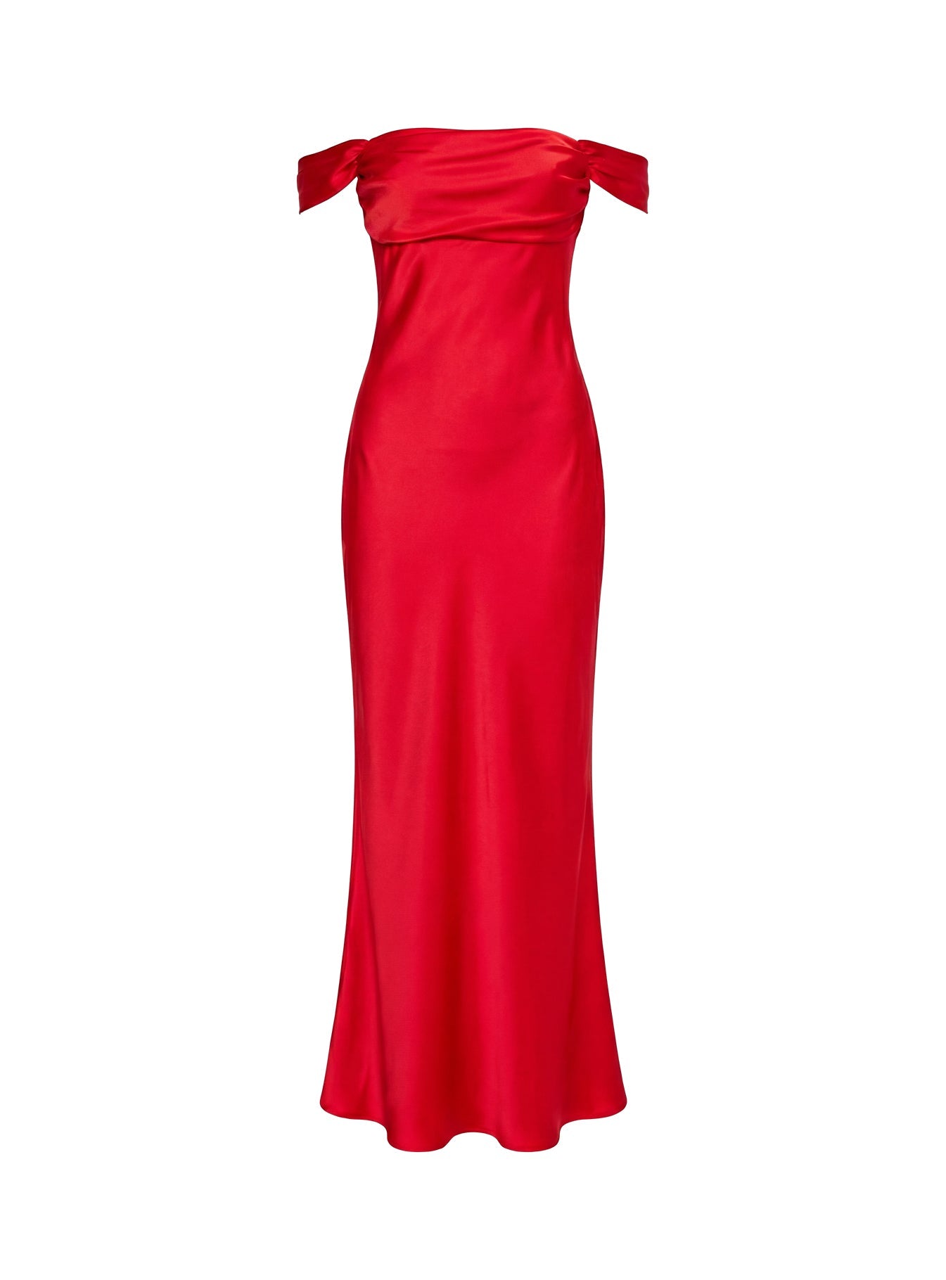 Azura Off The Shoulder Maxi Dress Red