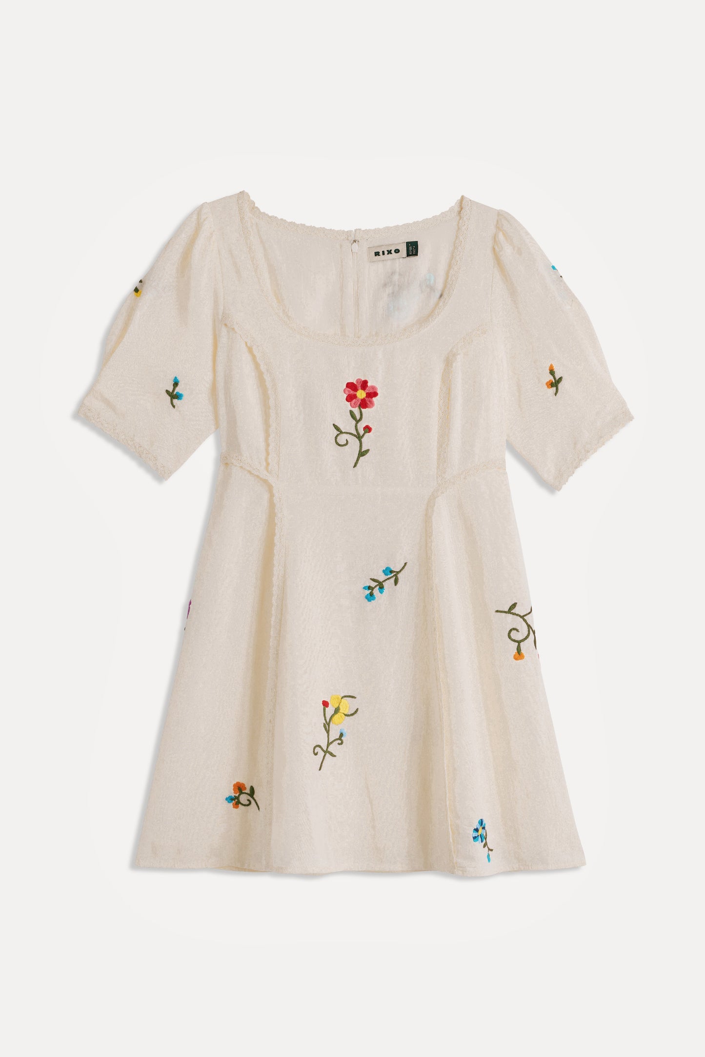 Marne - Ombre Floral Embroidery Cream
