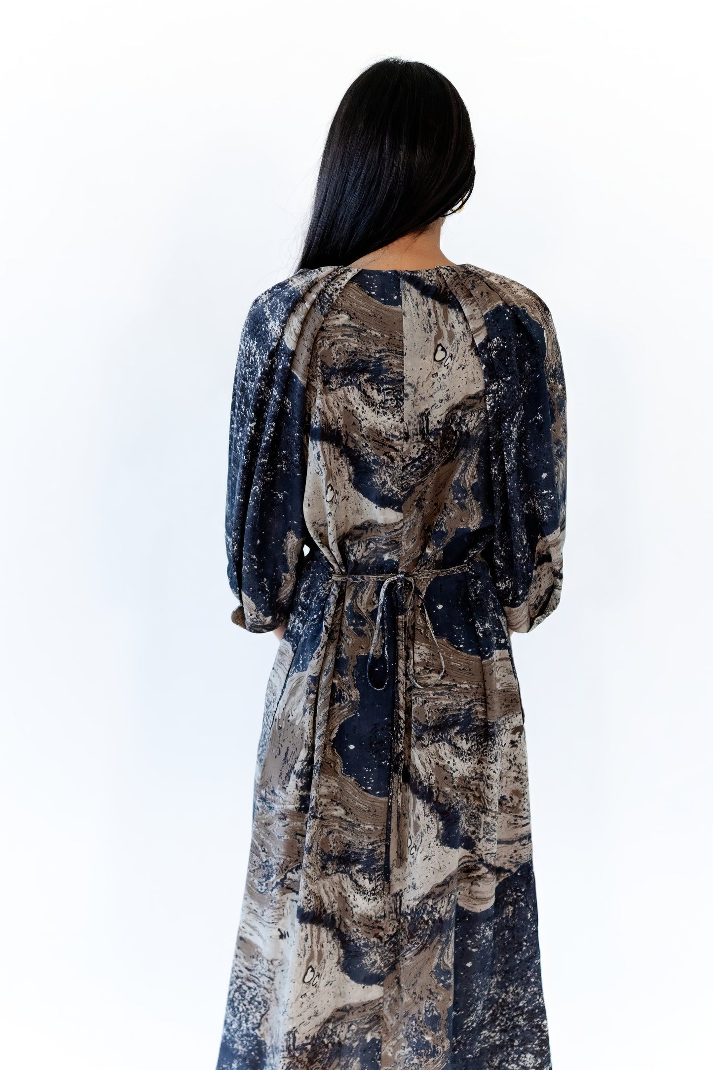 Milky Way Puffed Sleeve Dress