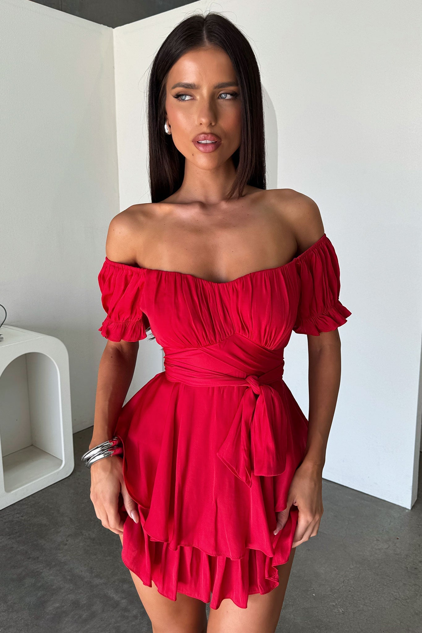 Ciera Playsuit - Red