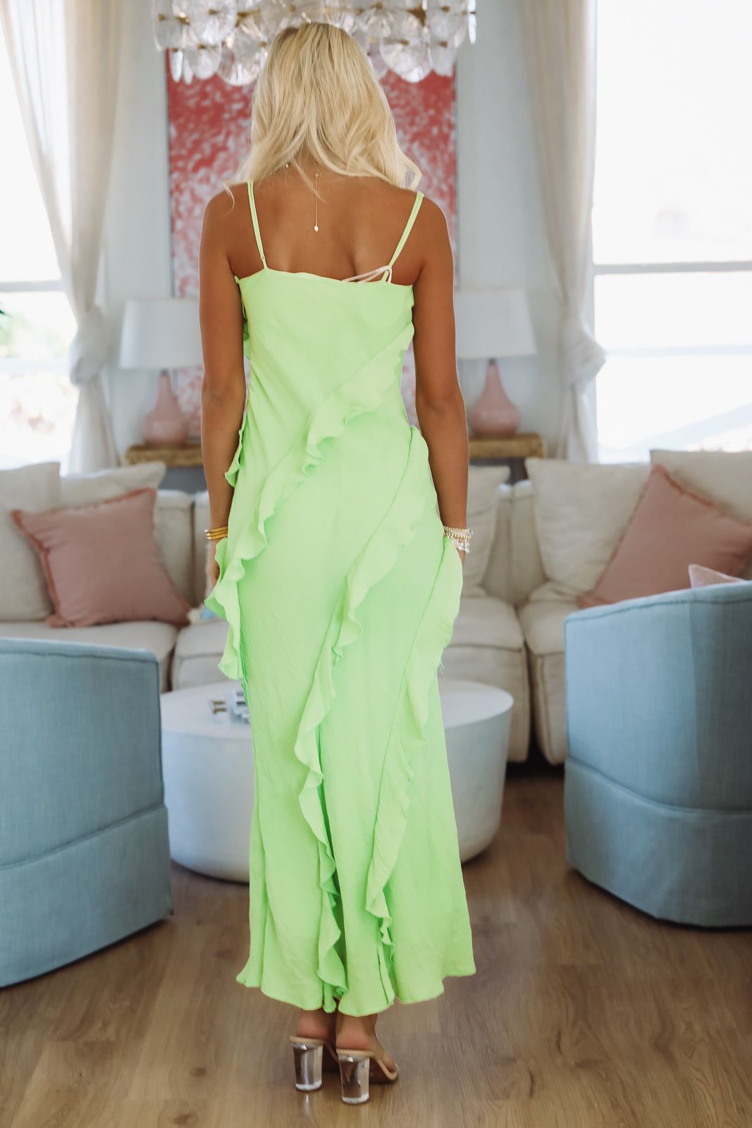 Meadow Dream Maxi Dress - Green