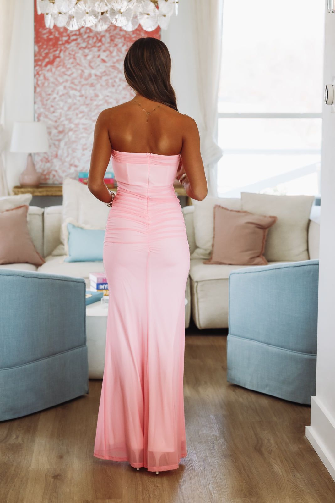 Peony Pink Maxi Dress - Pink