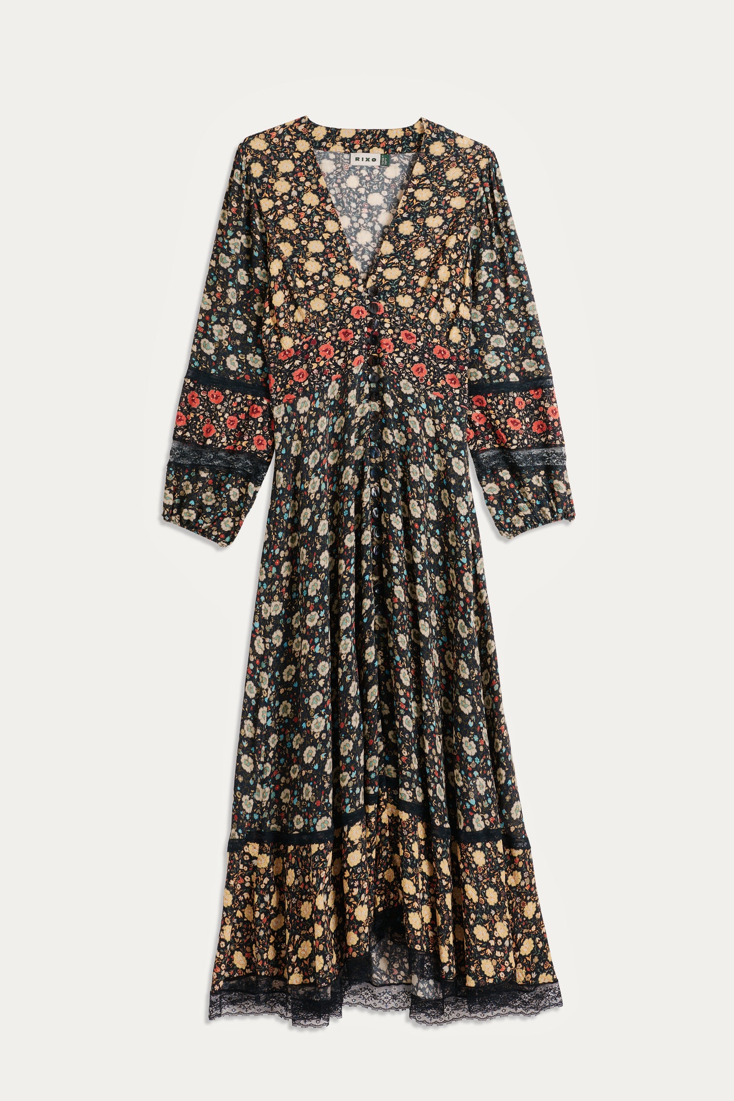 Raven - Eva Floral Mix Black