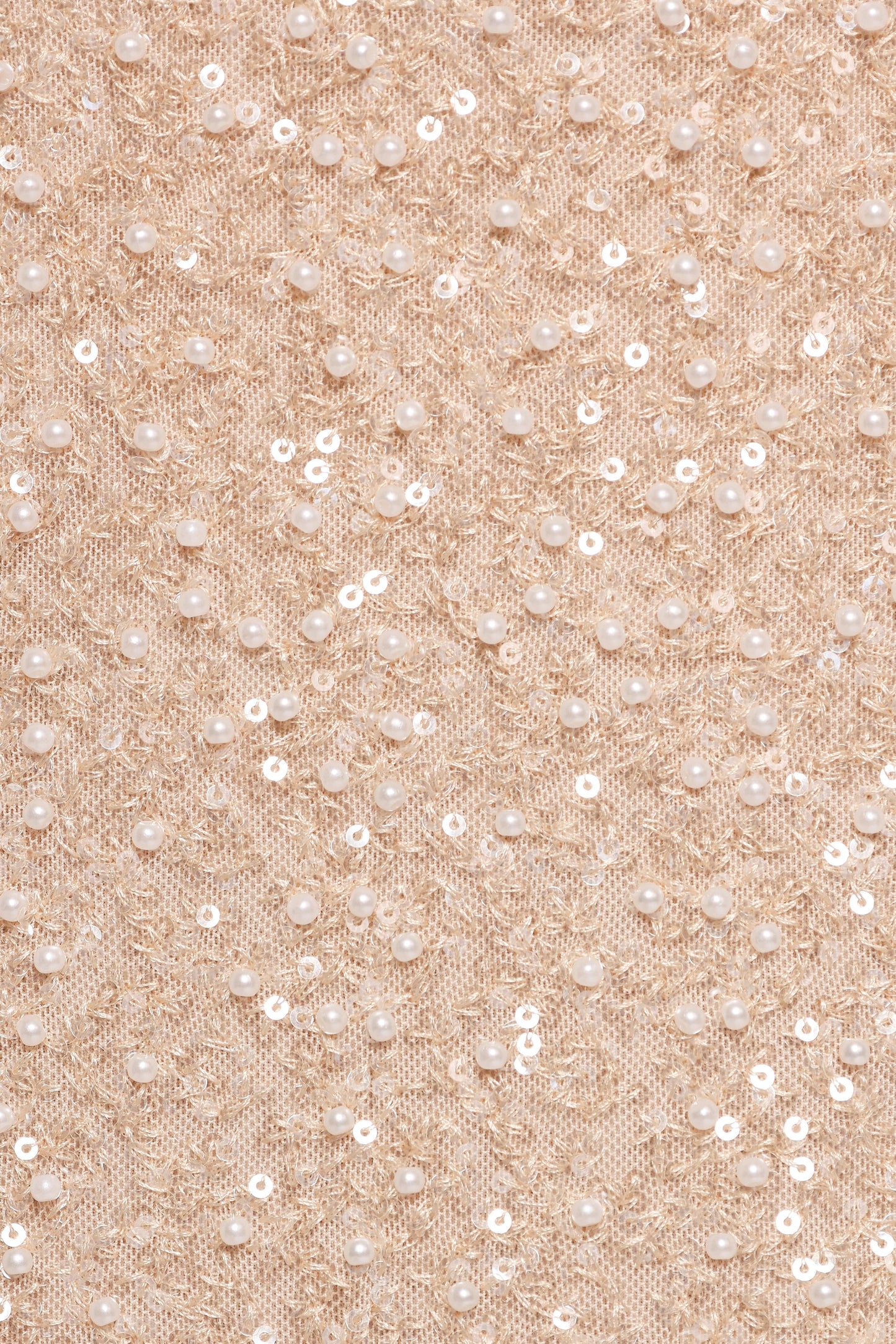 Briellia Sequin Midi Skirt - Champagne