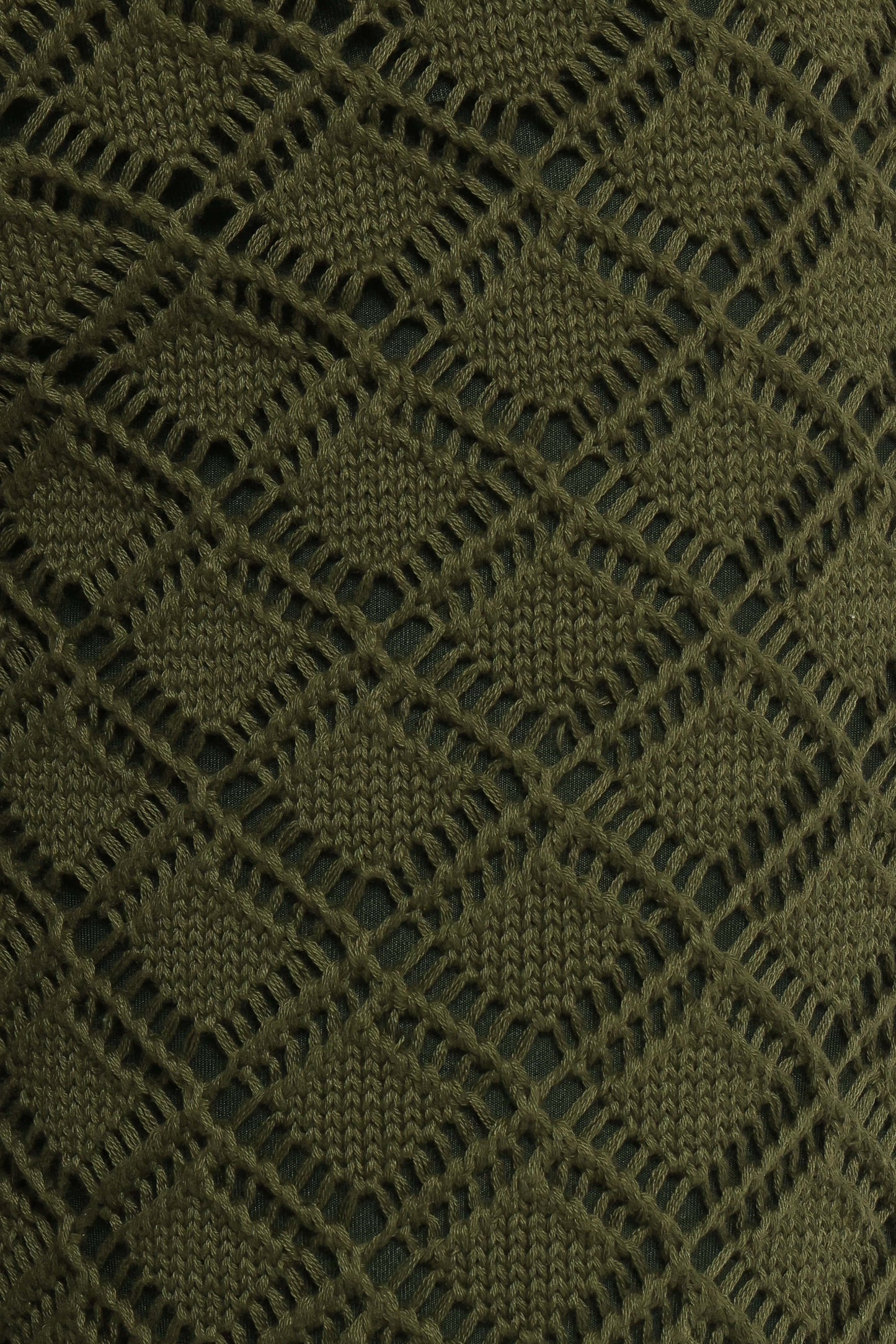 Fefe Textured Knit Pants - Olive