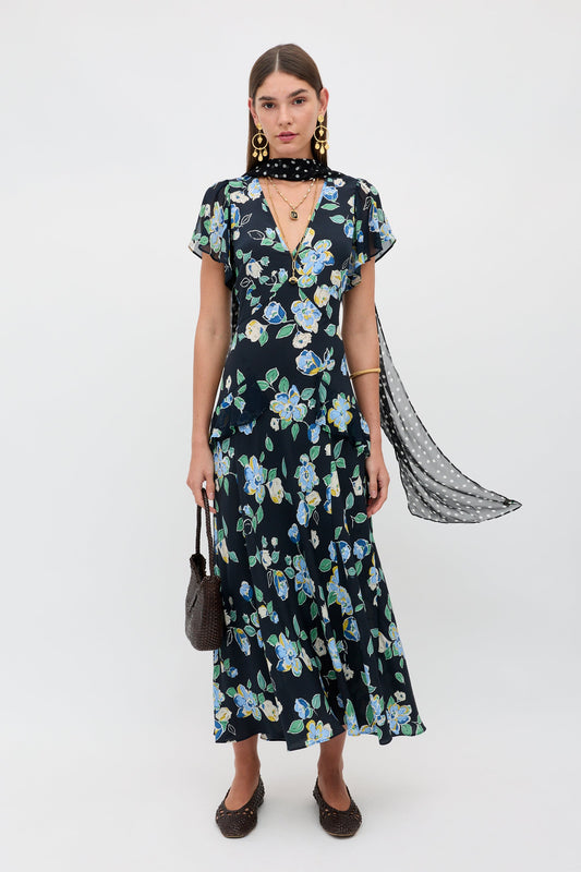 Evie -  Kimmie Floral Navy