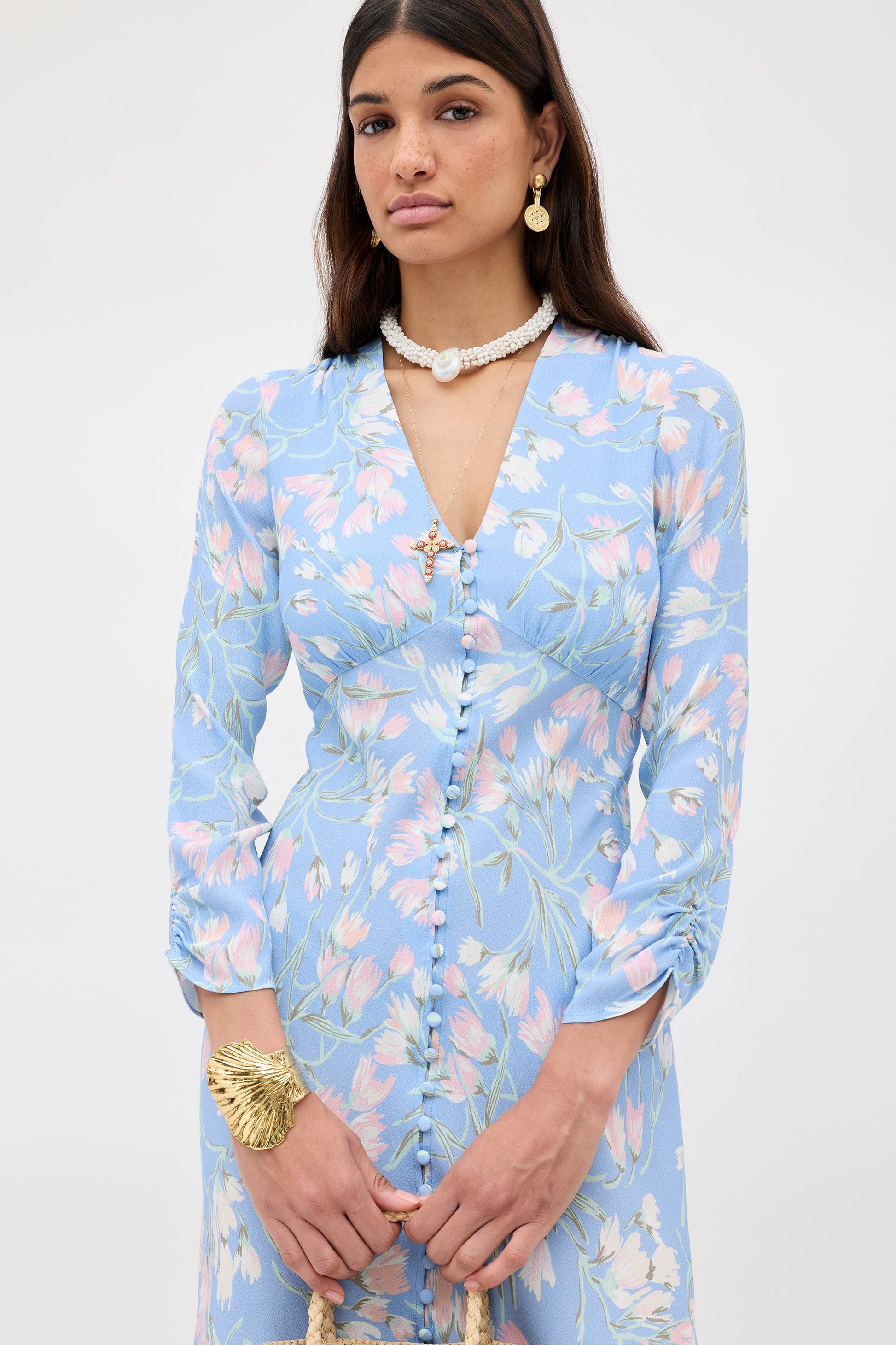 Katie -  Watercolour Floral Blue