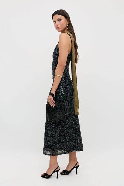 Holly  -  Squiggle Embellishment Black