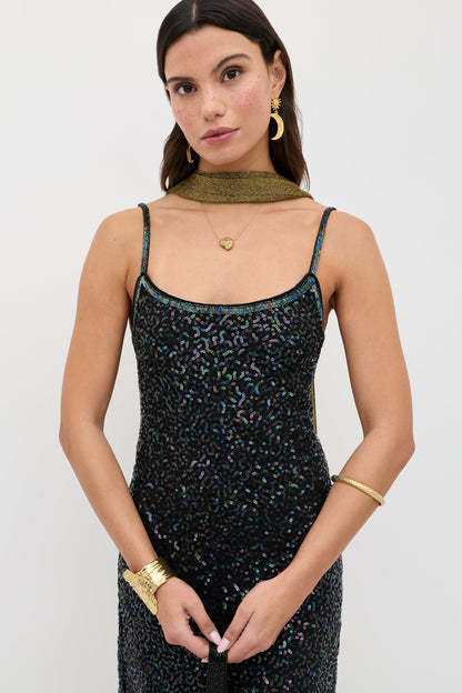 Holly  -  Squiggle Embellishment Black