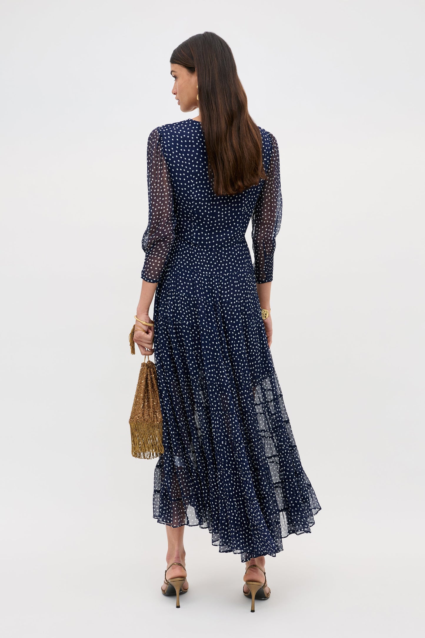 Kristen - Navy Polka Dot
