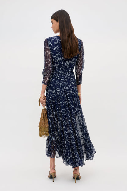 Kristen - Navy Polka Dot