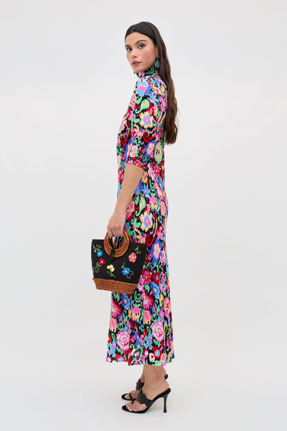 Jess - Ikat Bloom Charcoal