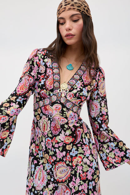Tania - Cara Floral Black