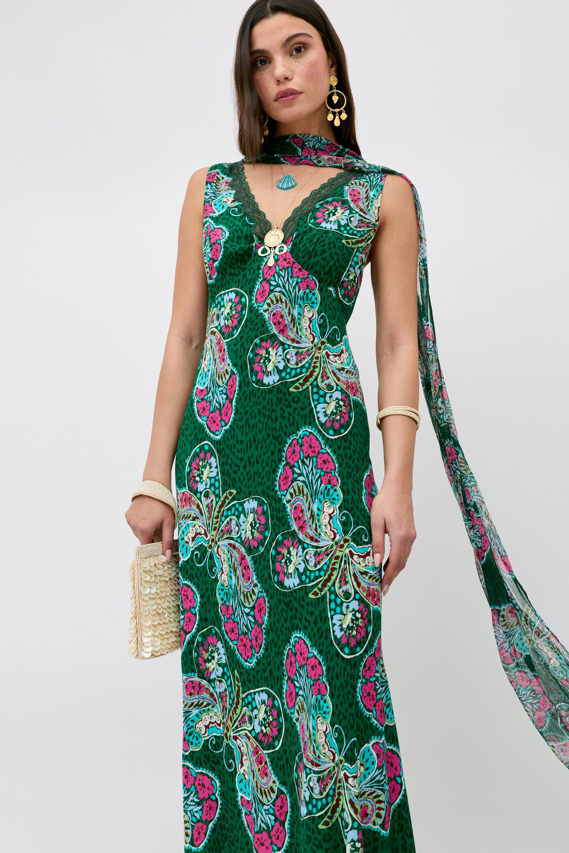 Sandrine - Butterfly Bloom Green
