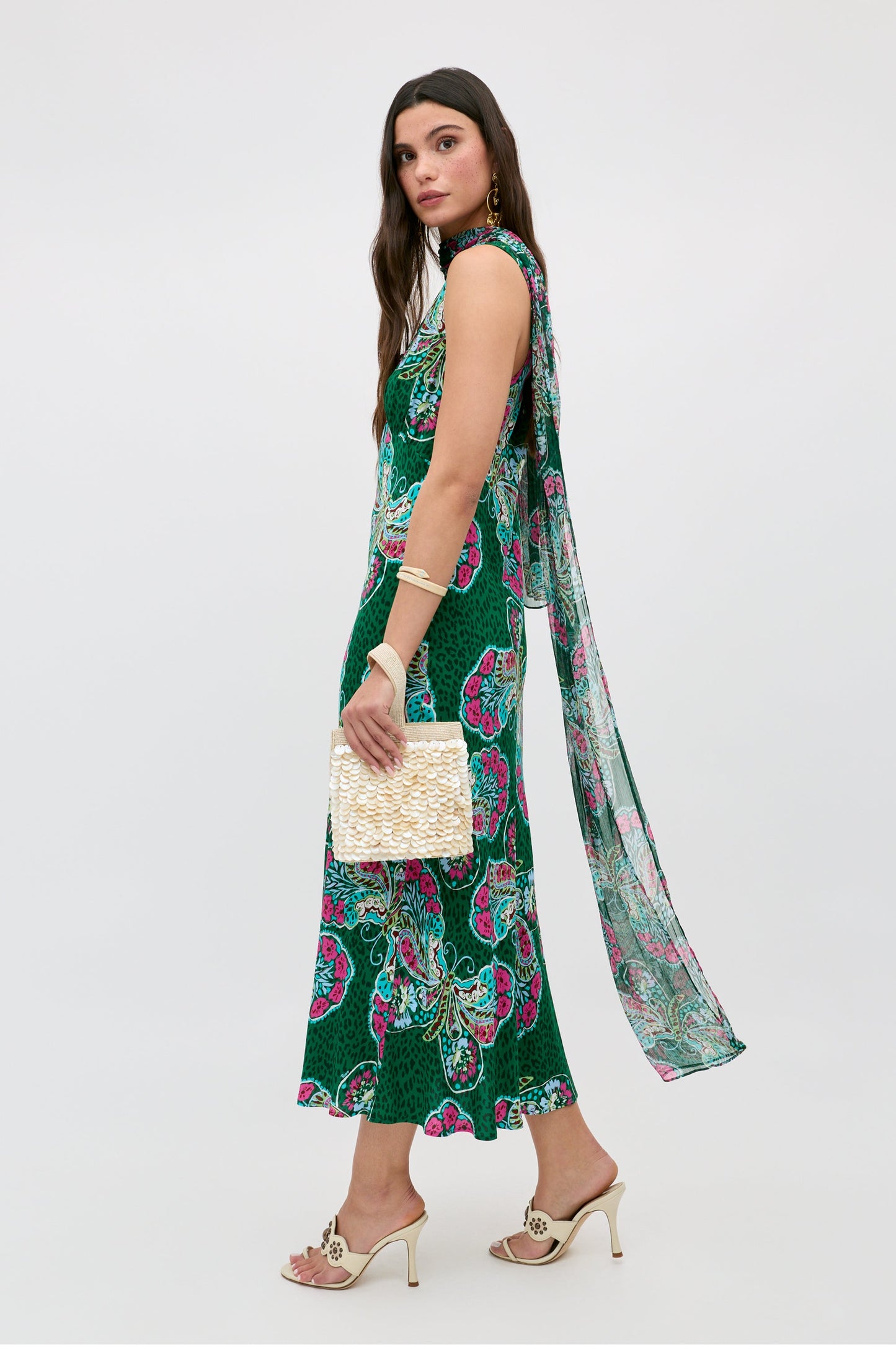 Sandrine - Butterfly Bloom Green
