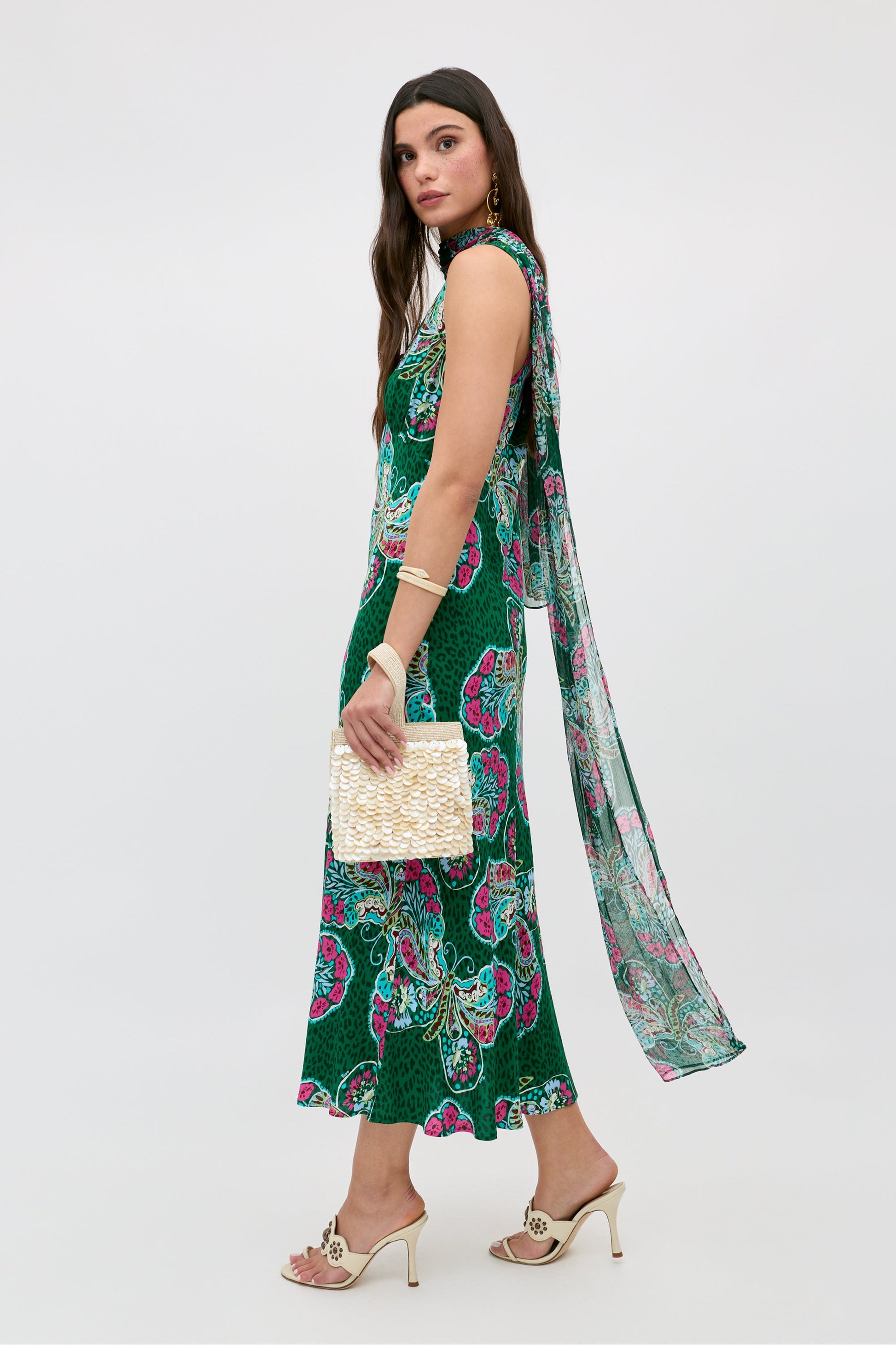 Sandrine - Butterfly Bloom Green