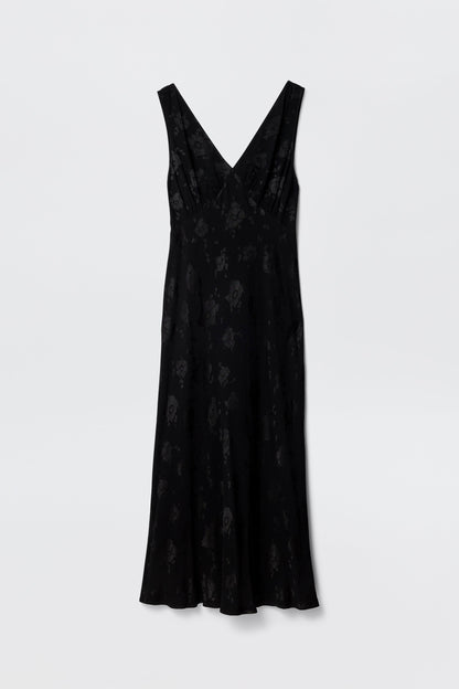 Sandrine - Black Poppy Jacquard
