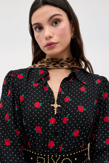 Izzy - Rose Spot Black