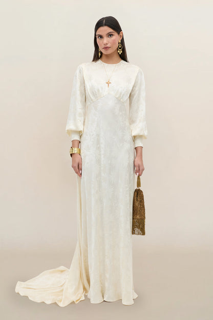 Clementine - Daisy Jacquard Champagne