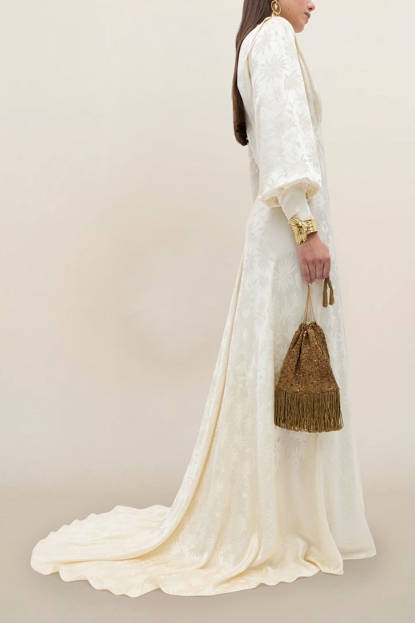 Clementine - Daisy Jacquard Champagne