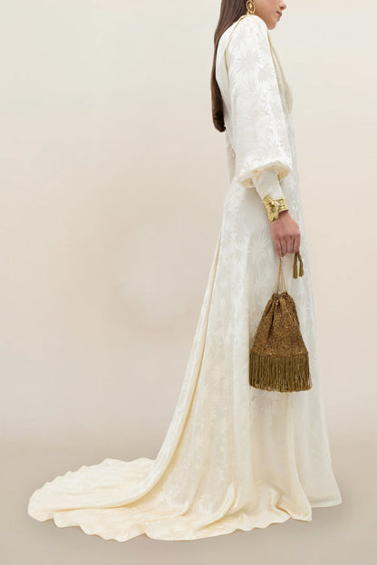Clementine - Daisy Jacquard Champagne