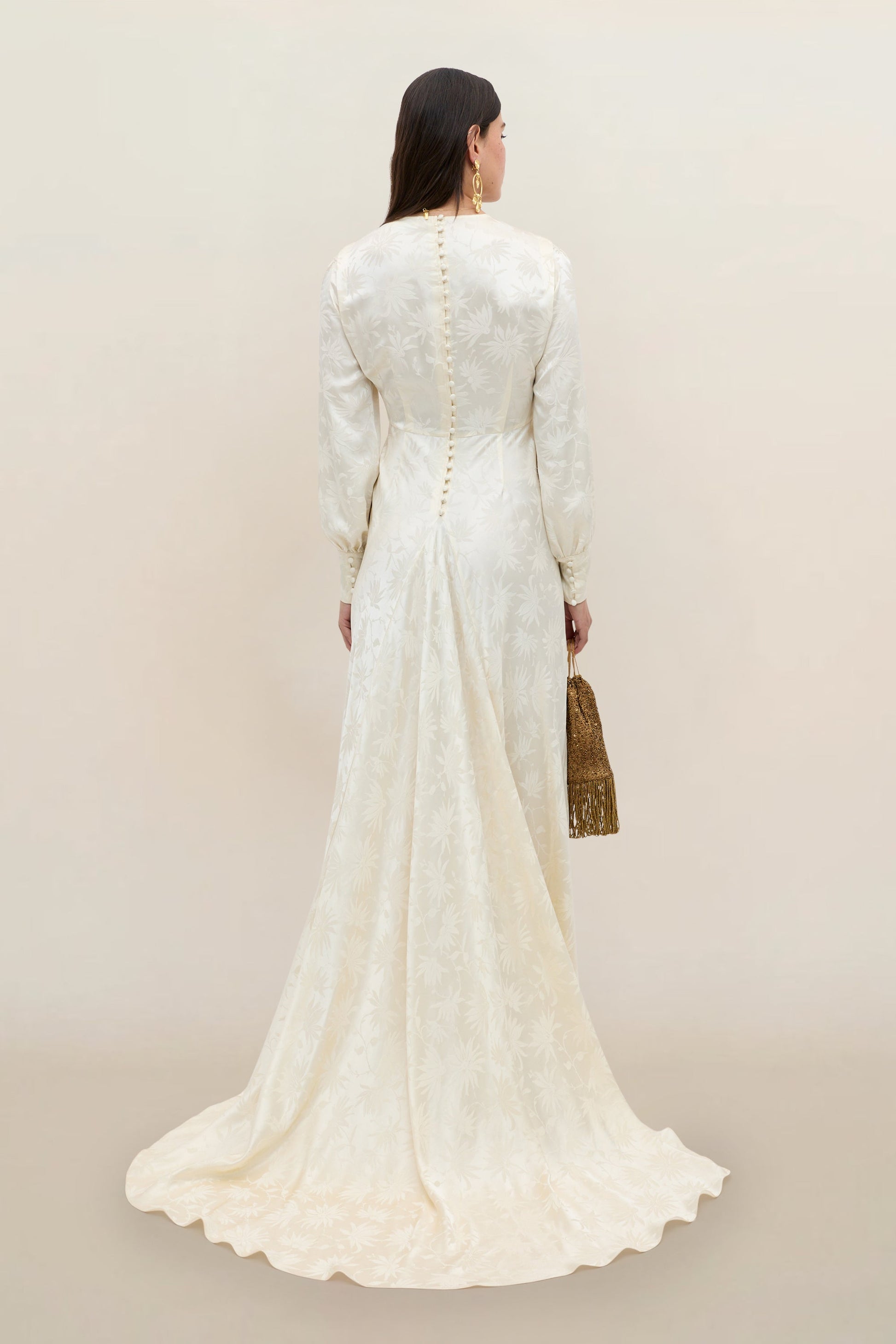 Clementine - Daisy Jacquard Champagne