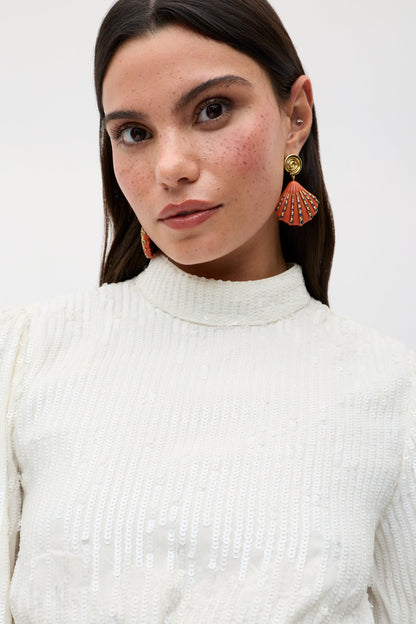 lara - ivory black bow