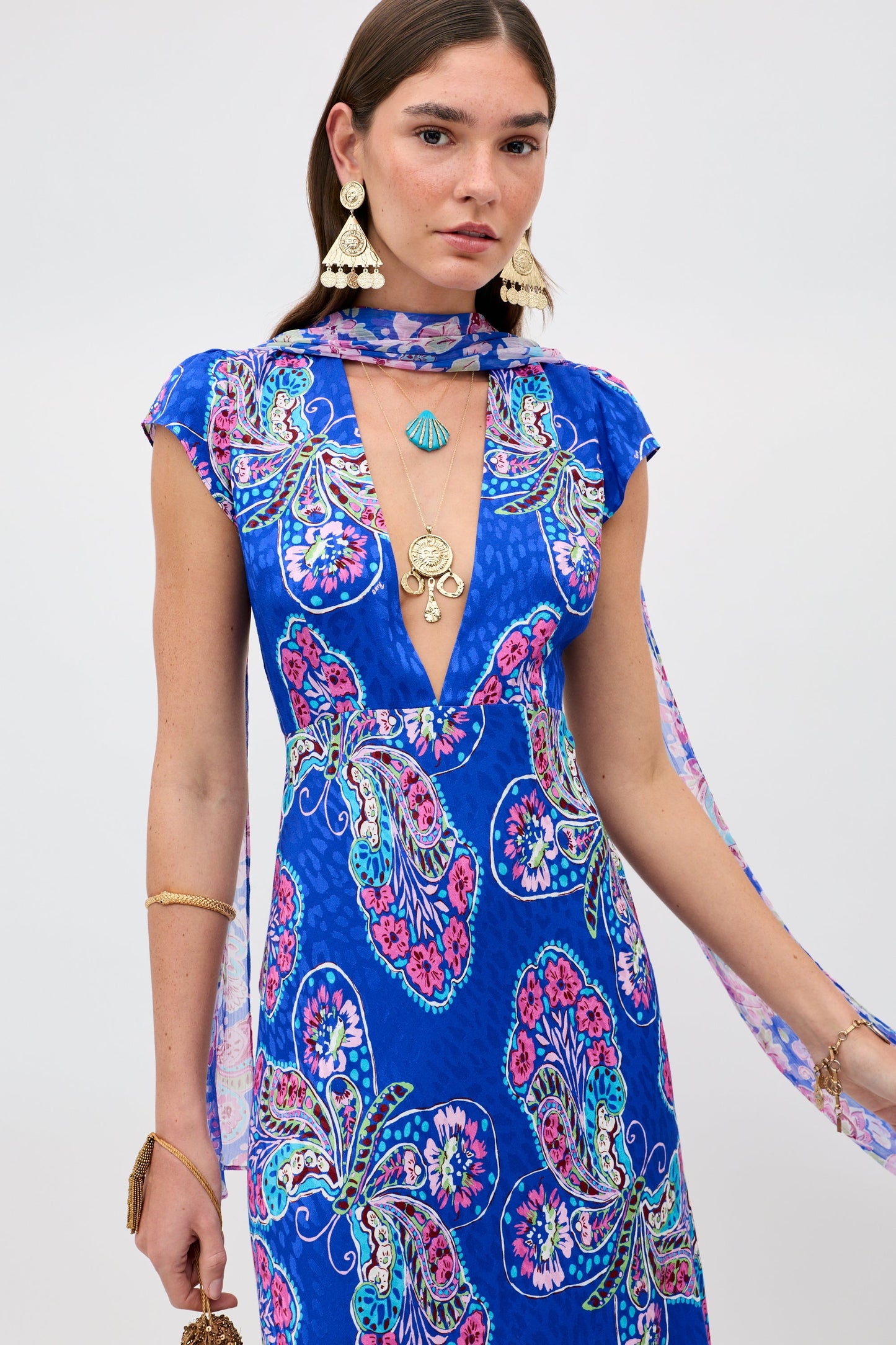 Amy - Butterfly Bloom Jacquard Blue