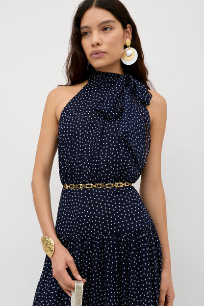 Abi - Mini Navy Polka Dot