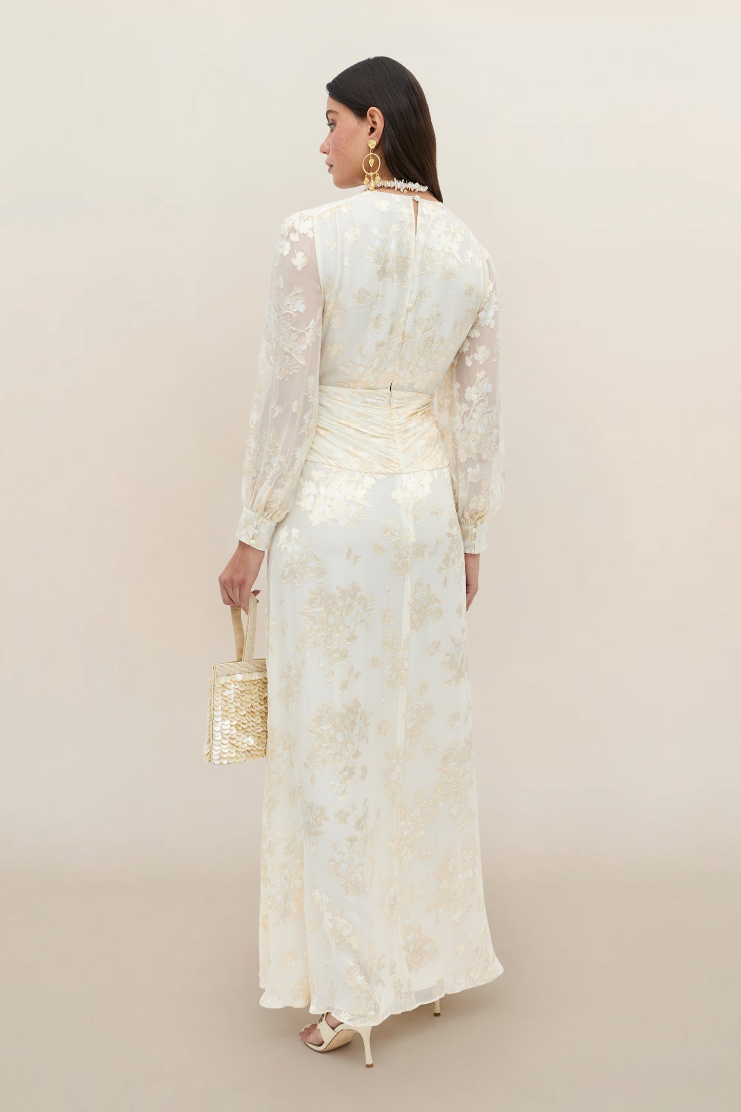 Meera -  Bouquet Devoré Cream