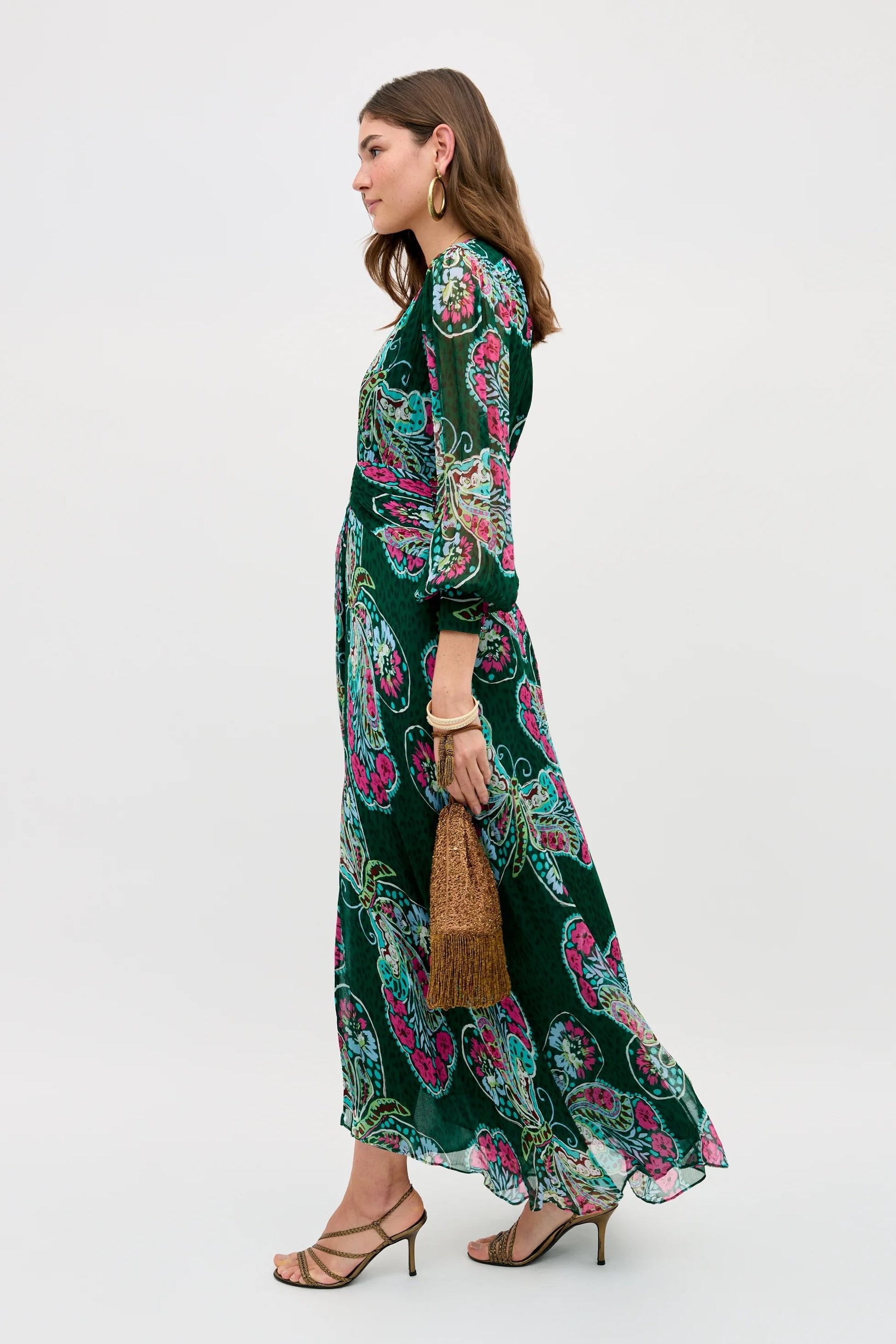 Meera - Butterfly Bloom Green