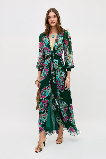 Meera - Butterfly Bloom Green