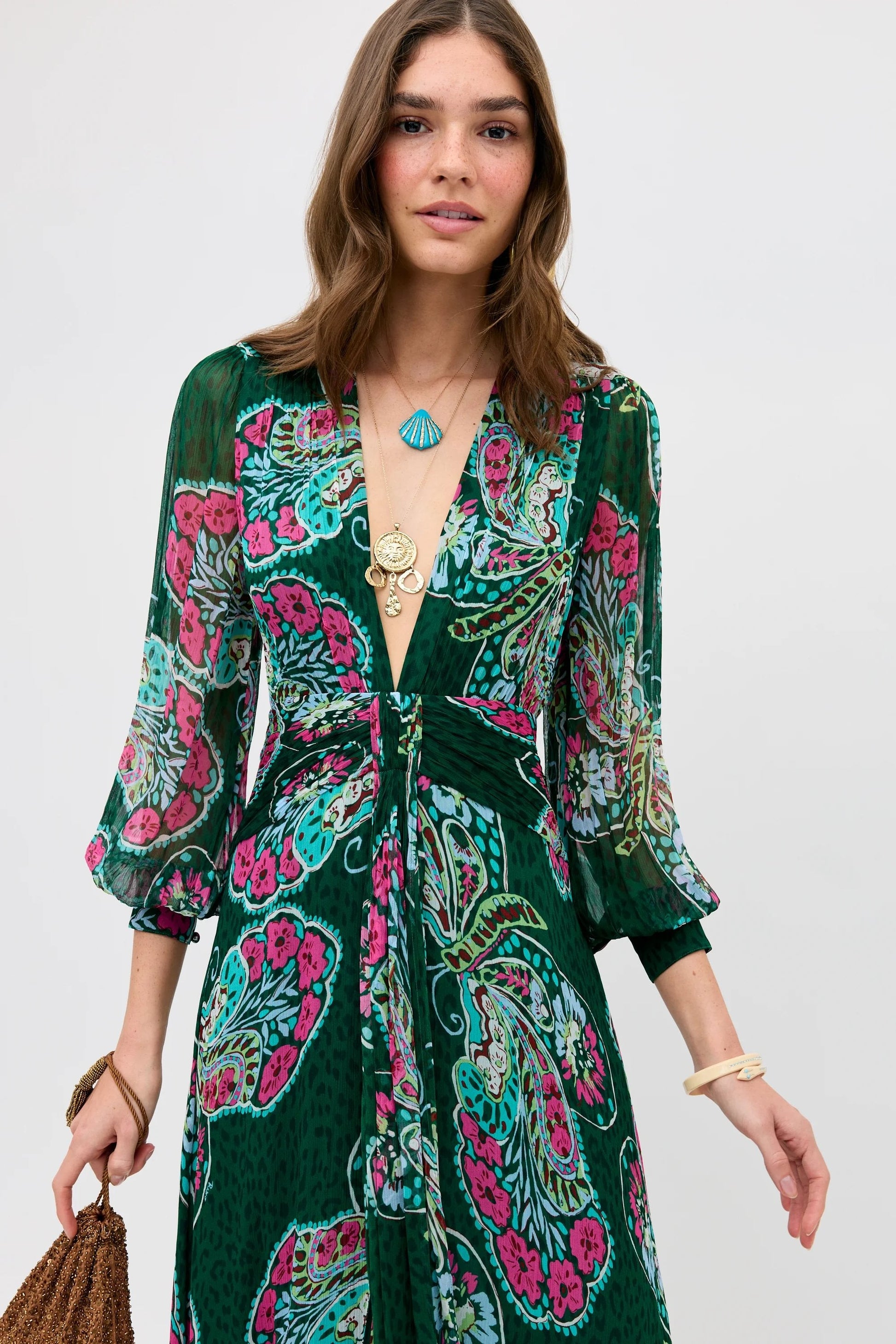 Meera - Butterfly Bloom Green