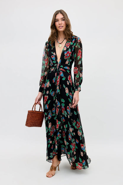 Meera - Kimmie Floral Charcoal