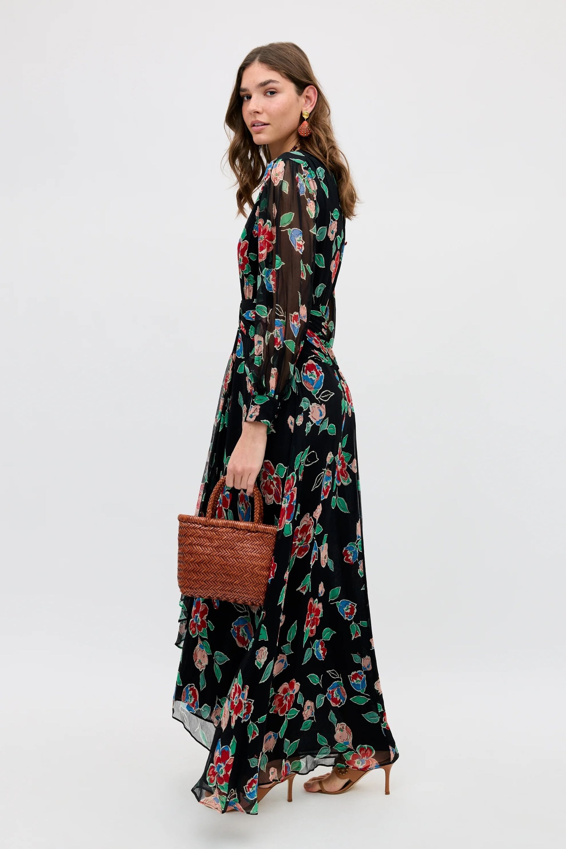 Meera - Kimmie Floral Charcoal