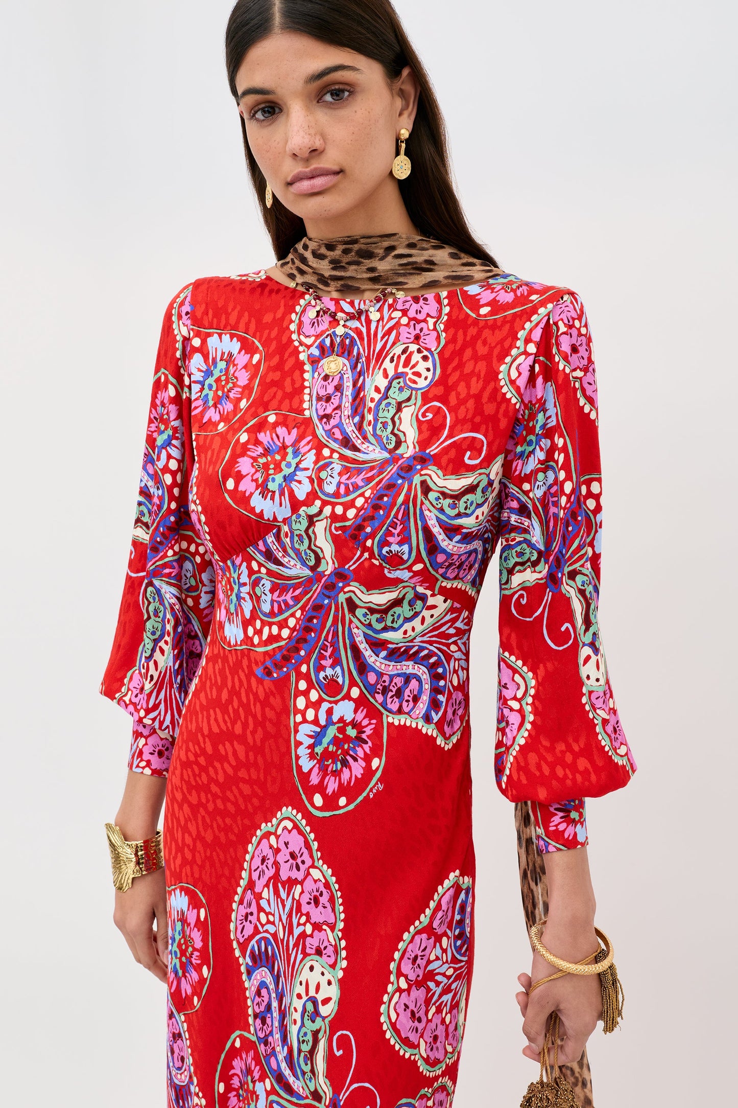 Marni - Butterfly Bloom Jacquard Red