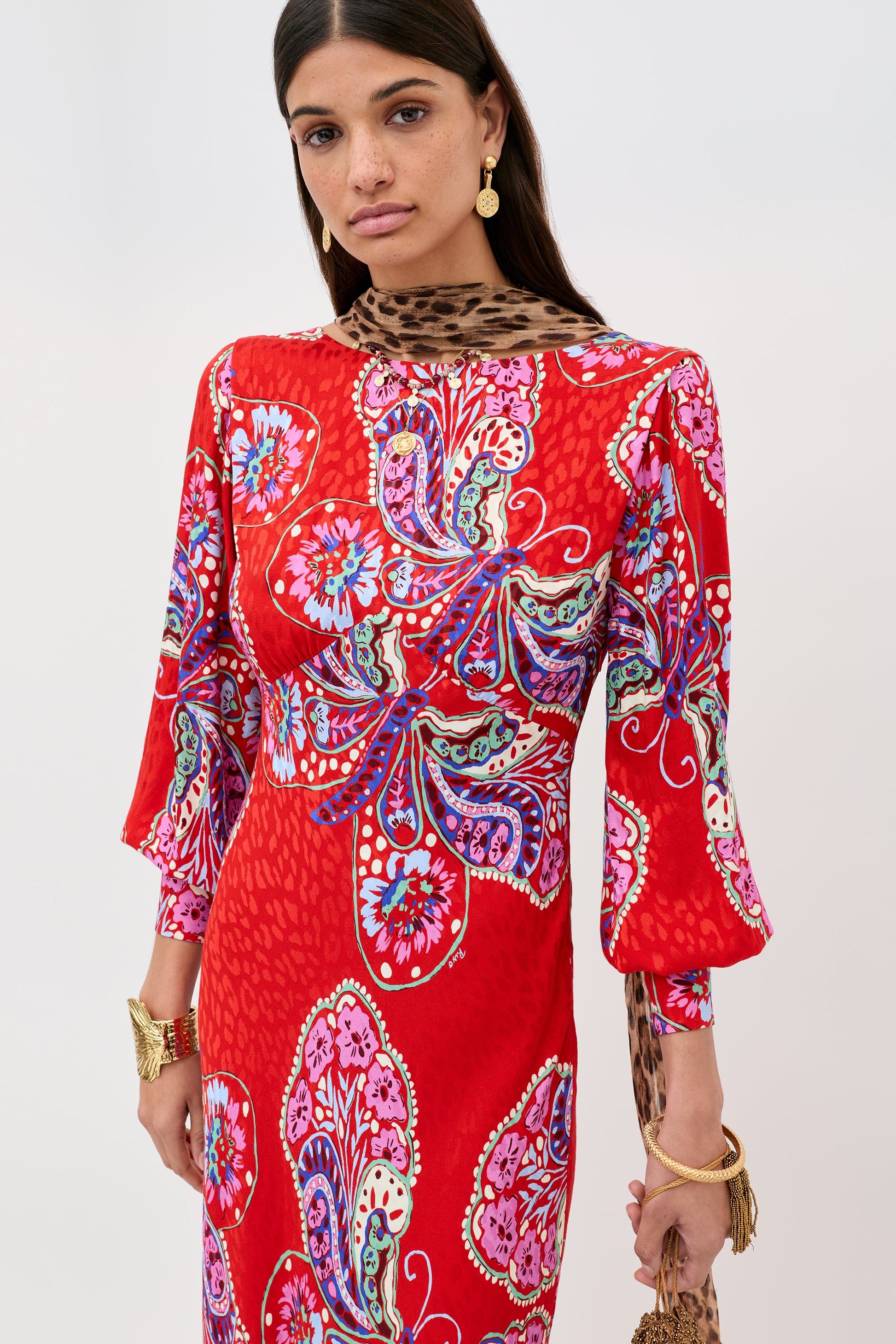 Marni - Butterfly Bloom Jacquard Red