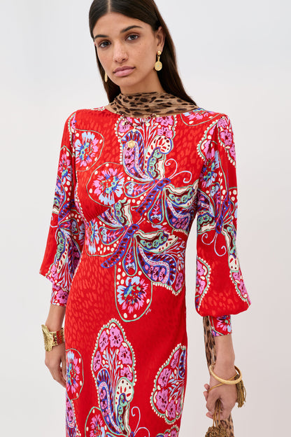 Marni - Butterfly Bloom Jacquard Red