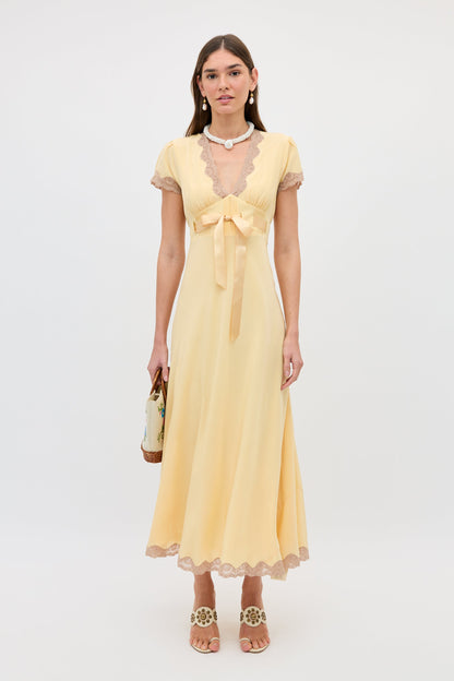 marlice dress butter yellow