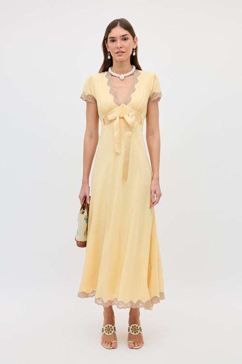 marlice dress butter yellow