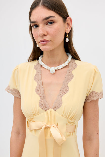 marlice dress butter yellow
