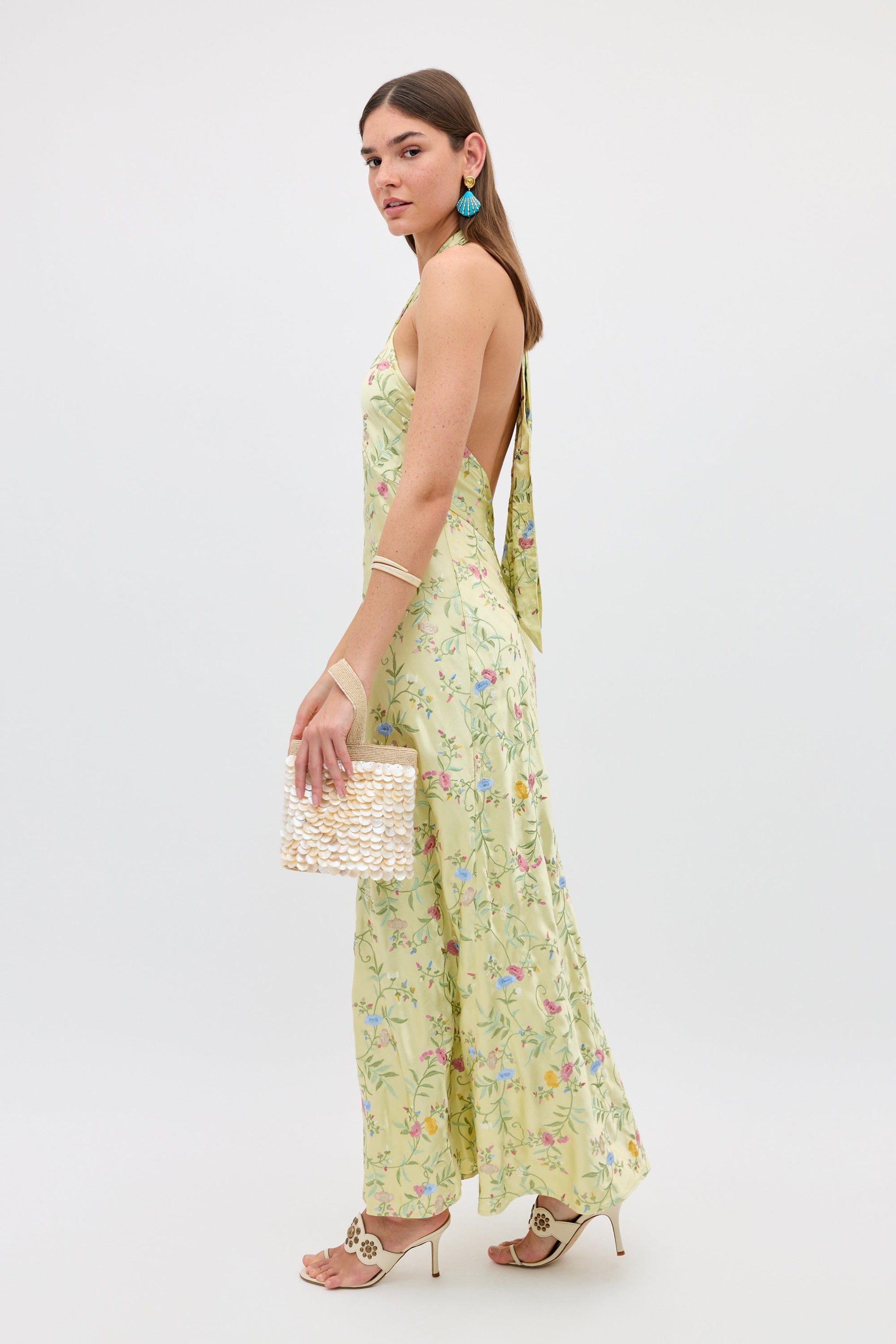 Dune - Botanical Embroidery Green