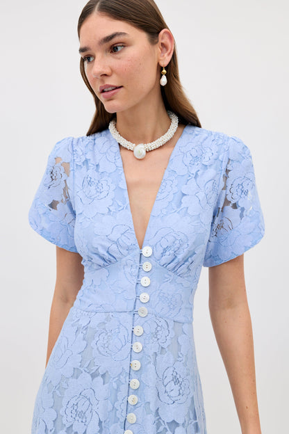 novara dress vintage blue