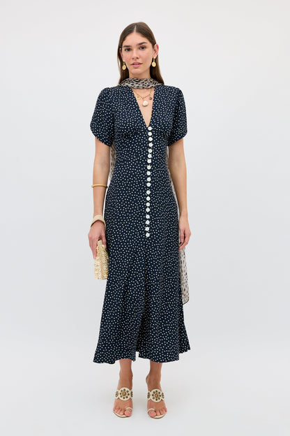 Novara - Painted Spot Midnight Navy